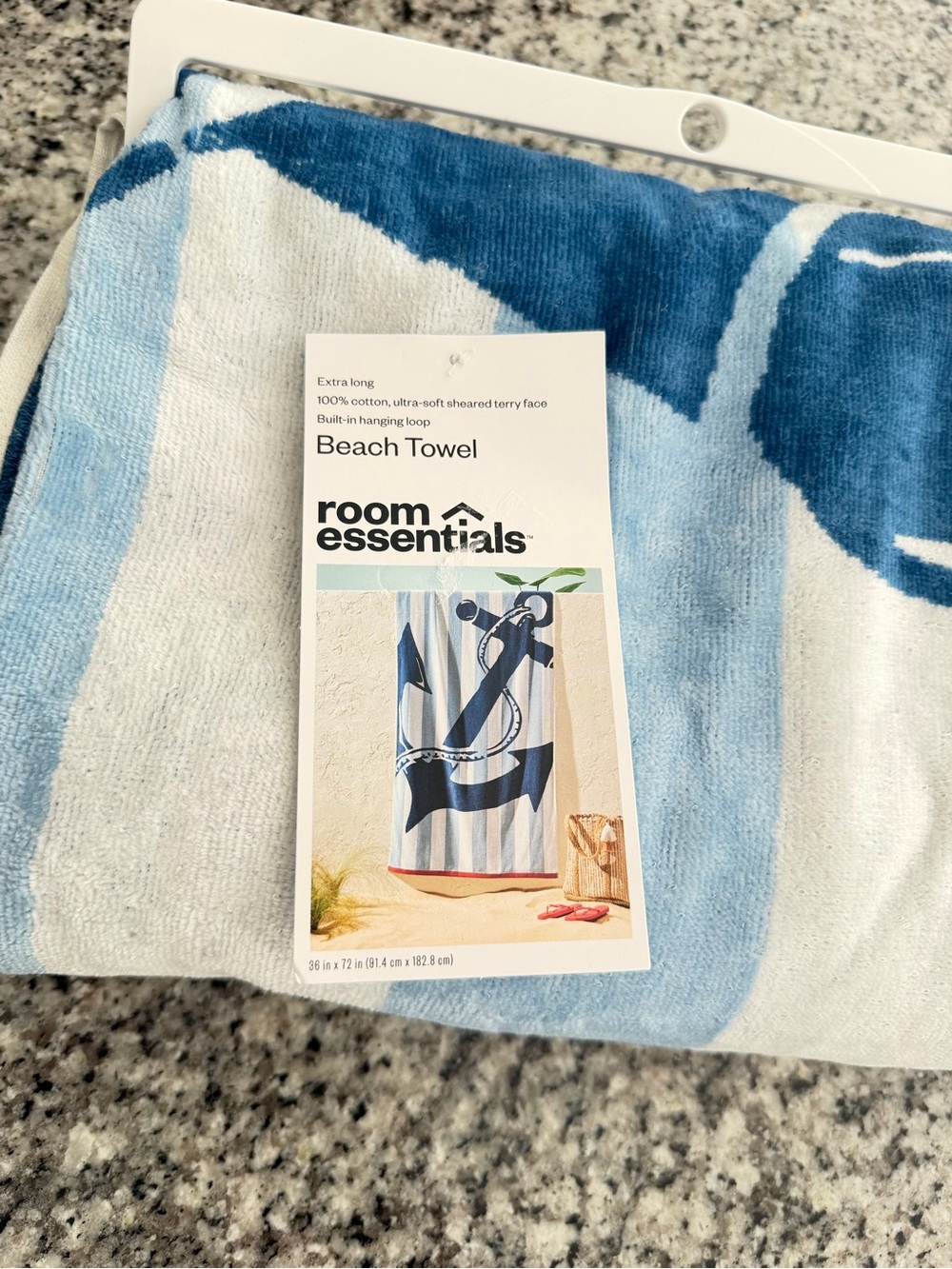 38” x 72” Room Essentials Anchor Beach Towel